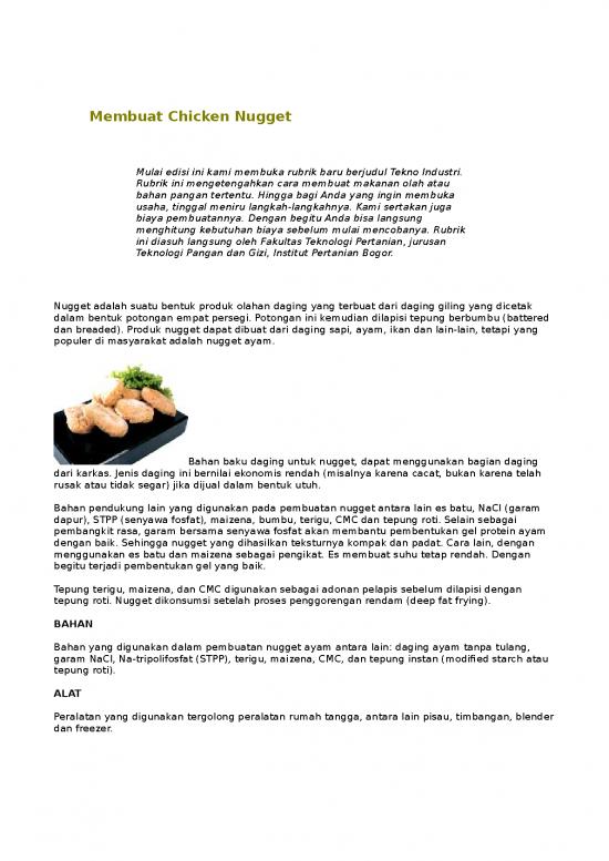 picture_Presentasi Usaha 9463 | Serba Nugget | Pertanian Dan Peternakan