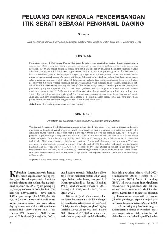 picture Presentasi Usaha 9497 | X Peluang Dan Kendala Pengembangan Itik Serati Sebagai Penghasil Daging | Pertanian Dan Peternakan picture Presentasi Usaha 9497 | X Peluang Dan Kendala Pengembangan Itik Serati Sebagai Penghasil Daging | Pertanian Dan Peternakan