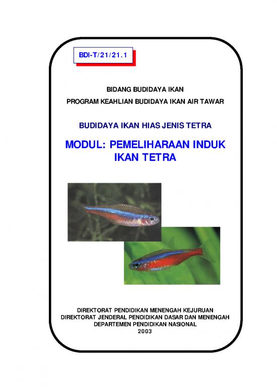 picture_Pendidikan Pdf 9508 | Budidaya Ikan Hias Pemeliharan Induk Ikan Tetra | Pertanian Dan Peternakan