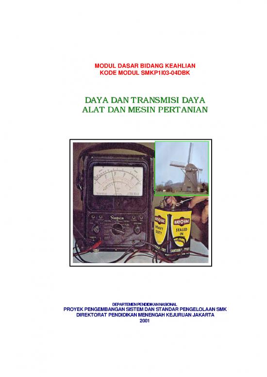 picture_Pertanian Pdf 9520 | Daya Dan Transmisi Daya Alat Dan Mesin Pertanian | Pertanian Dan Peternakan