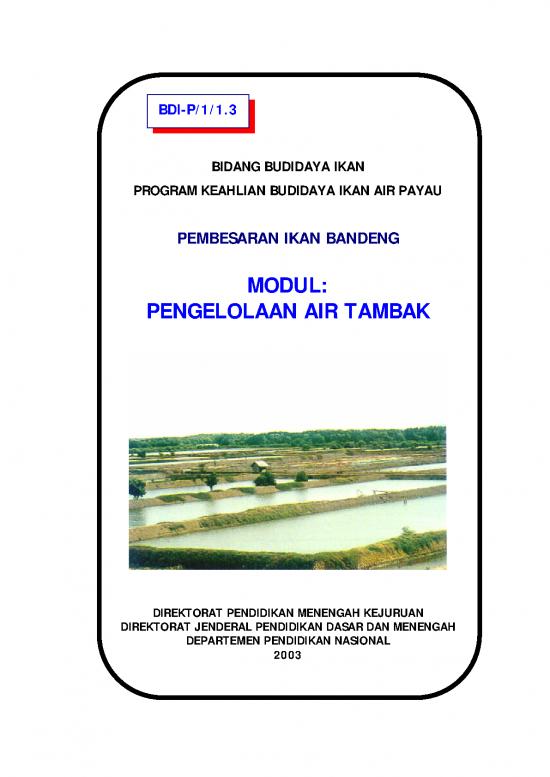 picture_Presentasi Usaha 9609 | Pembesaran Ikan Bandeng Pengelolaan Air | Pertanian Dan Peternakan
