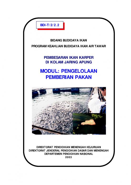 picture_Pendidikan Pdf 9612 | Pembesaran Ikan Karper Pengelolaan Pemberian Pakan | Pertanian Dan Peternakan