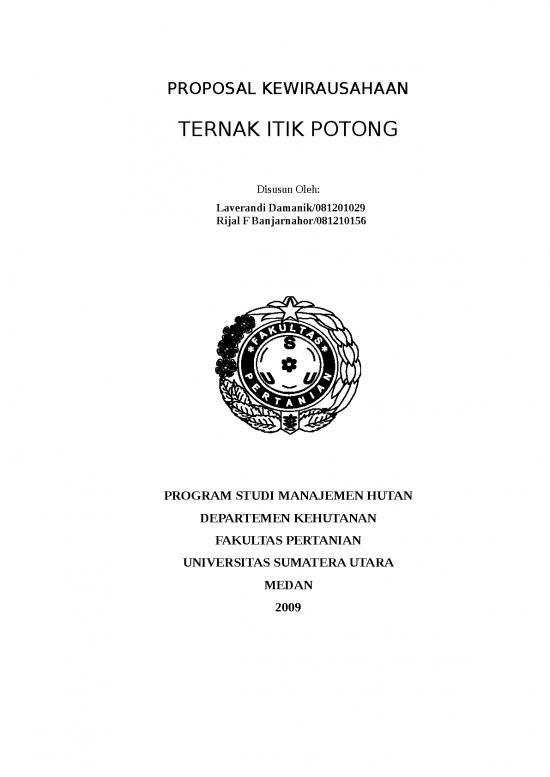 picture_Presentasi Usaha 9660 | S Proposal Kewirausahaan Ternak Itik Potong | Pertanian Dan Peternakan