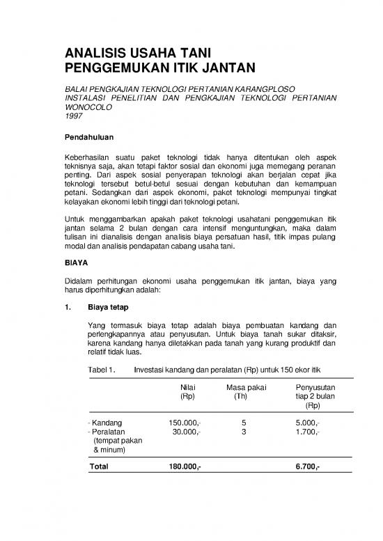 picture1_Presentasi Usaha 9695 | X Analisis Usaha Tani Penggemukan Itik Jantan | Pertanian Dan Peternakan