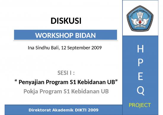 picture_Pendidikan Ppt 9859 | Diskusi Workshop Bidan Sesi 1  Dikti | Ilmu Kesehatan