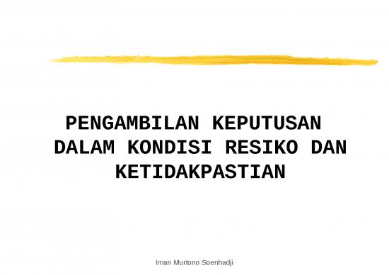 picture_Ppt Manajemen Keuangan 9966 | Pengambilan Keputusan Dalam Kondisi Resiko Dan Ketidakpastian | Ilmu Kesehatan