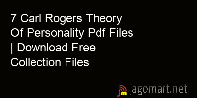 picture 7 Carl Rogers Theory Of Personality Pdf Files | Download Free Collection Files