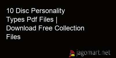 picture 10 Disc Personality Types Pdf Files | Download Free Collection Files