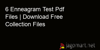 picture 6 Enneagram Test Pdf Files | Download Free Collection Files
