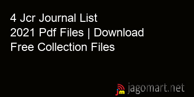 picture 4 Jcr Journal List 2021 Pdf Files | Download Free Collection Files