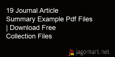 picture 19 Journal Article Summary Example Pdf Files | Download Free Collection Files
