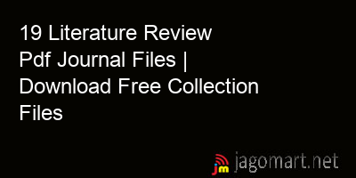 picture 19 Literature Review Pdf Journal Files | Download Free Collection Files