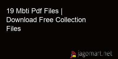 picture 19 Mbti Pdf Files | Download Free Collection Files