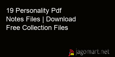 picture 19 Personality Pdf Notes Files | Download Free Collection Files