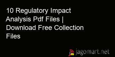 picture 10 Regulatory Impact Analysis Pdf Files | Download Free Collection Files