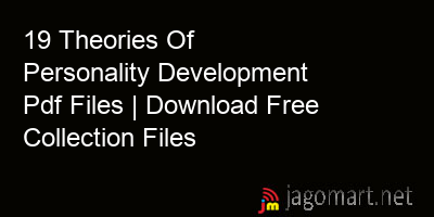 picture 19 Theories Of Personality Development Pdf Files | Download Free Collection Files