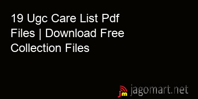 picture 19 Ugc Care List Pdf Files | Download Free Collection Files
