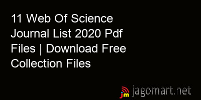 picture 11 Web Of Science Journal List 2020 Pdf Files | Download Free Collection Files