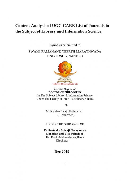 picture Ugc Care List Of Journals Pdf 97820 | 01 Synopsis