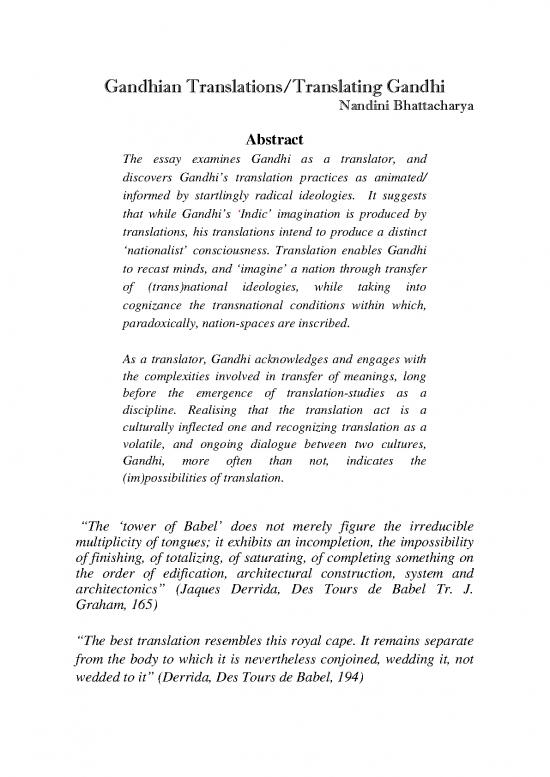 picture_Act Therapy Pdf 99192 | 11   Gandhian Translationstranslating Gandhi    Nandini Bhattacharya