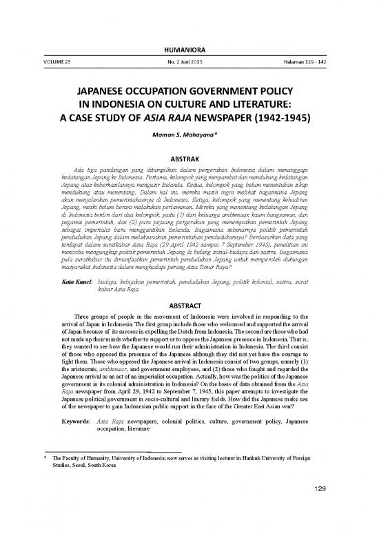 picture_12177 Id Japanese Occupation Government Policy In Indonesia On Culture And Literature A C