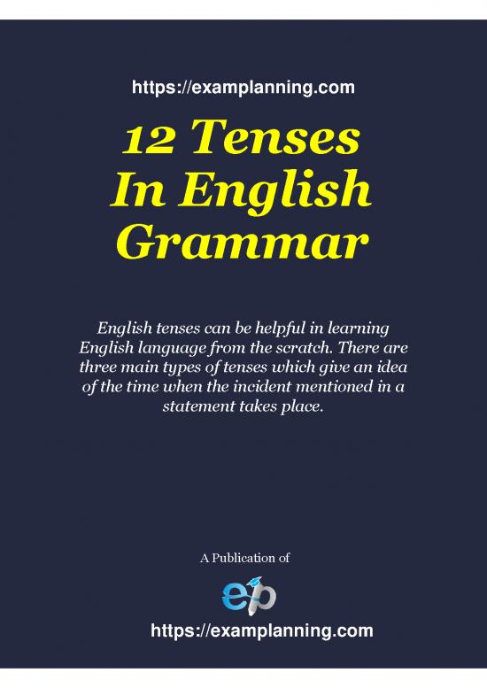 picture_Language Pdf 98512 | 12 Tenses In English Grammar Verb Tenses