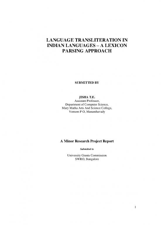 picture Language Pdf 98659 | 2013 10 24 3 25 23 Language Transliteration In Indian Languages A Lexicon Parsing Approach