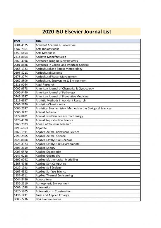 picture_Journal Pdf 98070 | 2020 Isu Elsevier Journal List