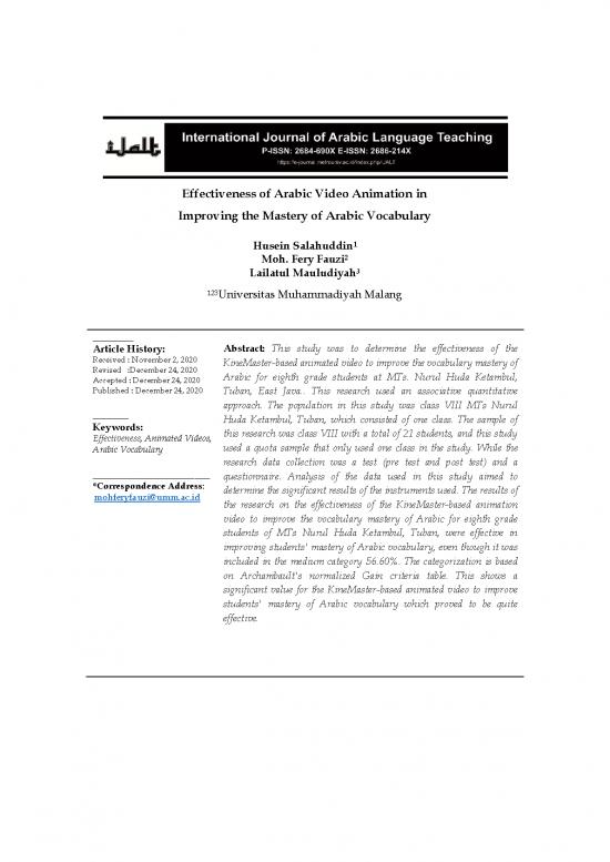 picture1_Arabic Vocabulary Pdf 98670 | 333661 Effectiveness Of Arabic Video Animation 5af21f47