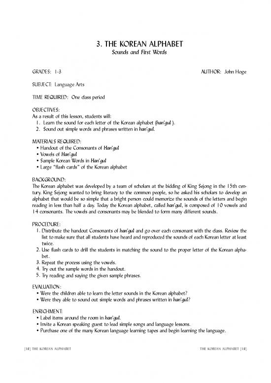 picture1_Language Pdf 99147 | 3 The Korean Alphabet
