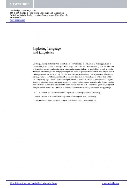 picture Language Pdf 99529 | 9781107035461 Frontmatter