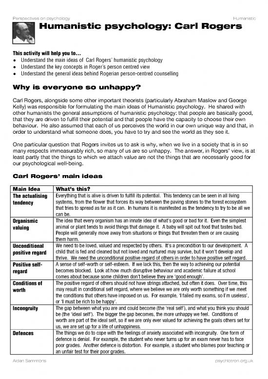 picture Carl Rogers Theory Pdf 97232 | A2 Any Humanisticrogers