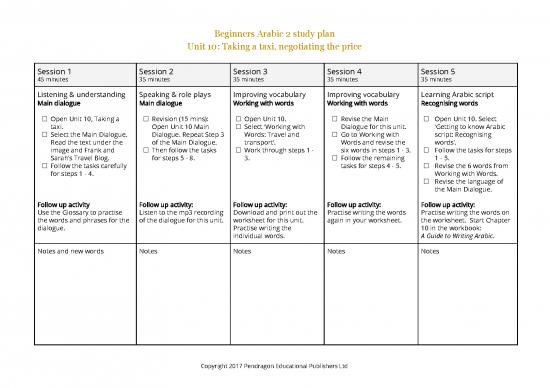 picture_Learning Arabic Pdf 99521 | Arabic Study Plan Unit 10