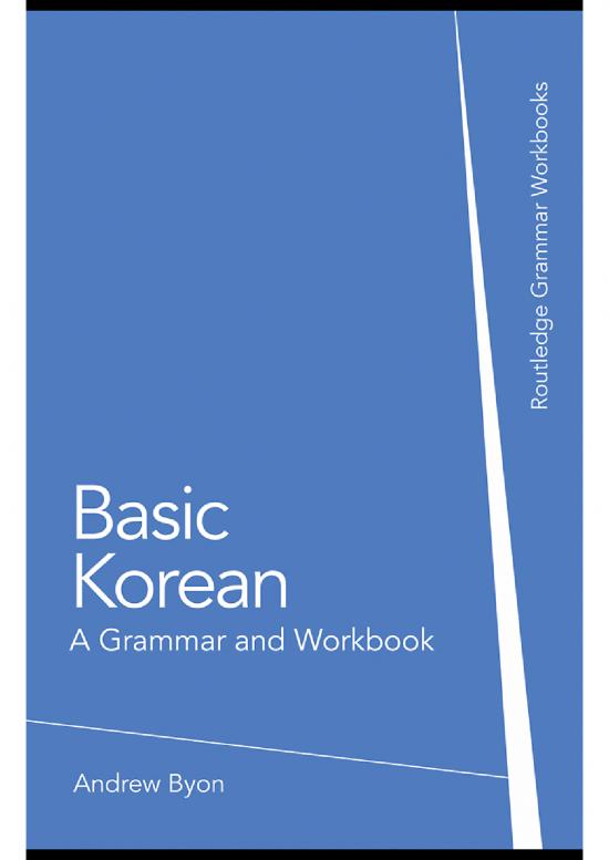 picture Language Pdf 98818 | Basic Korean Grammar And Workbook By Andrew Byon