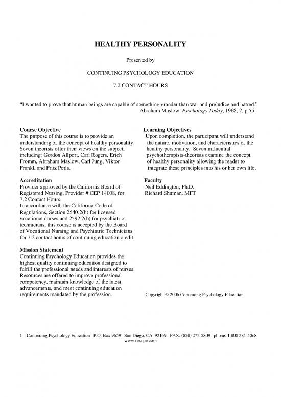picture1_Personality Pdf 97325 | Carnhp
