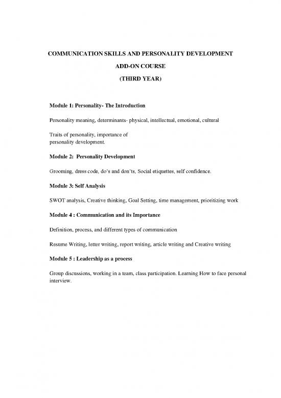 picture1_Personality Pdf 97311 | Communication Skills And Personality Development Syllabus