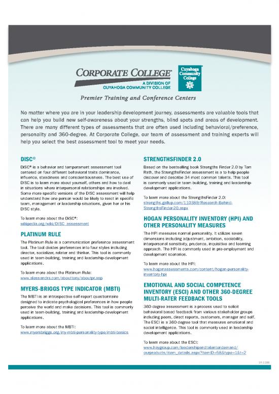 picture1_Personality Pdf 97351 | Corporate College Assessment Tools Pdf