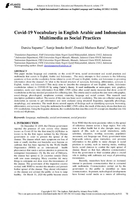 picture_Language Pdf 98773 | Covid 19 Vocabulary In English Arabic And Indonesian