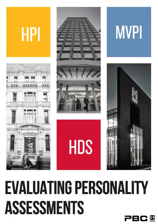 picture Personality Pdf 97210 | Evaluating Personality Assessments