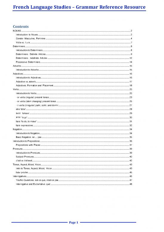 picture Language Pdf 99512 | French Grammar Resource