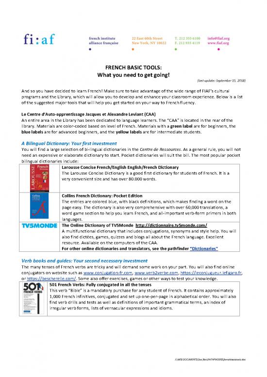 picture Language Pdf 99363 | Frenchbasictools