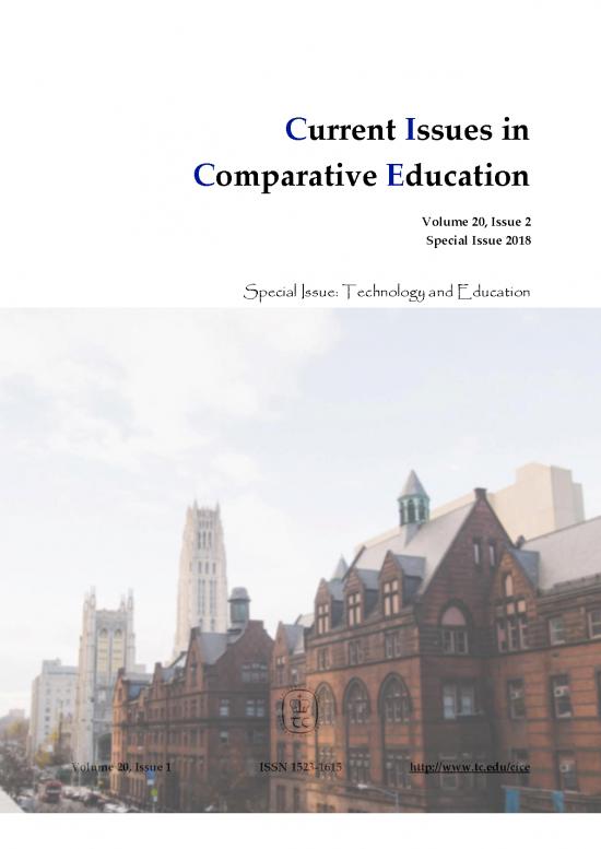 picture Comparative Education Pdf 98180 | Full Issue    Special Issue 2018