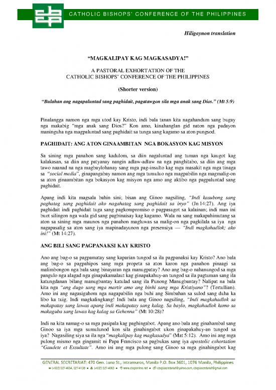 picture_Hiligaynon Translation Rejoice And Be Glad Short Version