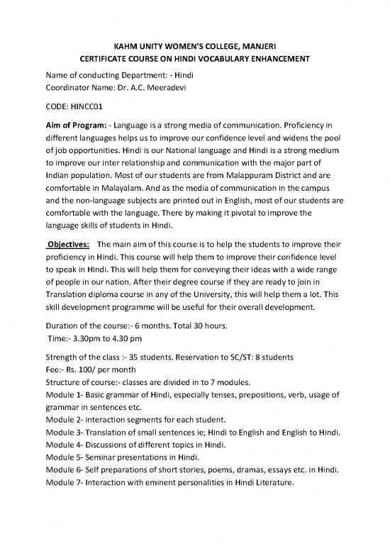 picture Language Pdf 99451 | Hindi Cc Hindi Vocabulary Enhancement