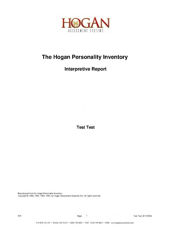 picture Personality Pdf 97240 | Hpi Interpretive Occupational   General