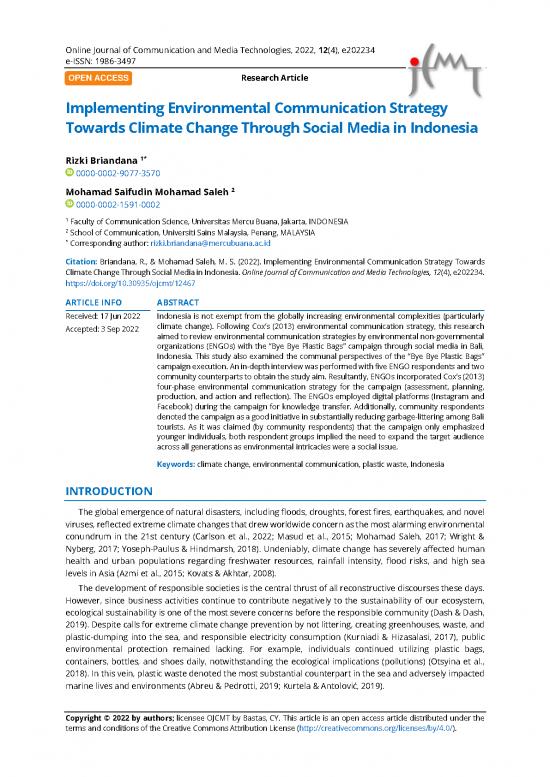 picture1_Environmental Communication Pdf 98107 | Implementing Environmental Communication Strategy Towards Climate Change Through Social Media In 12467