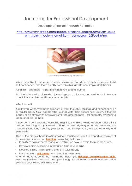 picture1_Journal Pdf 98170 | Journaling For Professional Development