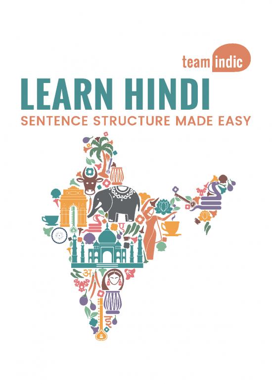 picture Syntax Pdf 98630 | Learn Hindi Lesson One