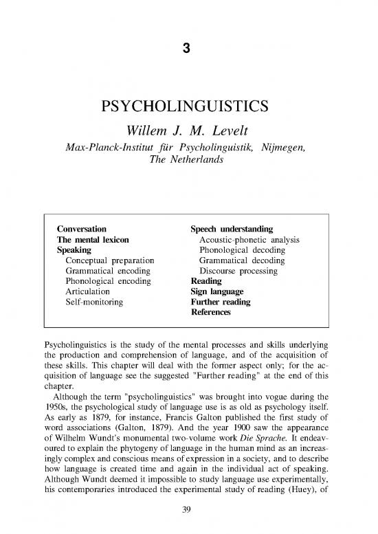 picture Language Pdf 98747 | Levelt Psycholinguistics 1995