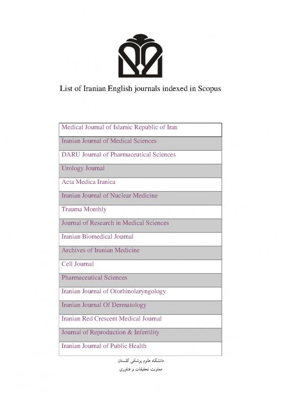 picture_Journal Pdf 97607 | List Of Iranian English  Journals Indexed In Scopus